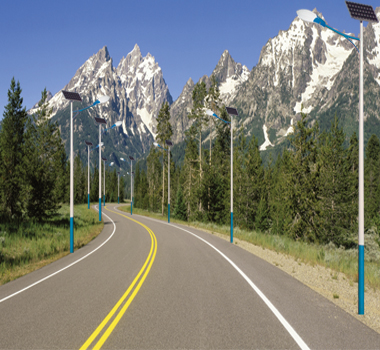 鄉(xiāng)鎮(zhèn)道路5米太陽能路燈 